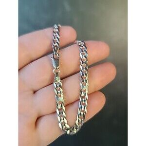 925 Sterling Silver Chain Bracelet Vintage Italy